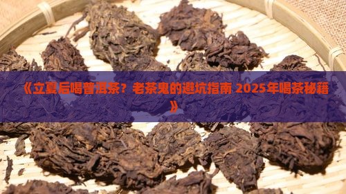 立夏后的普洱茶怎么喝