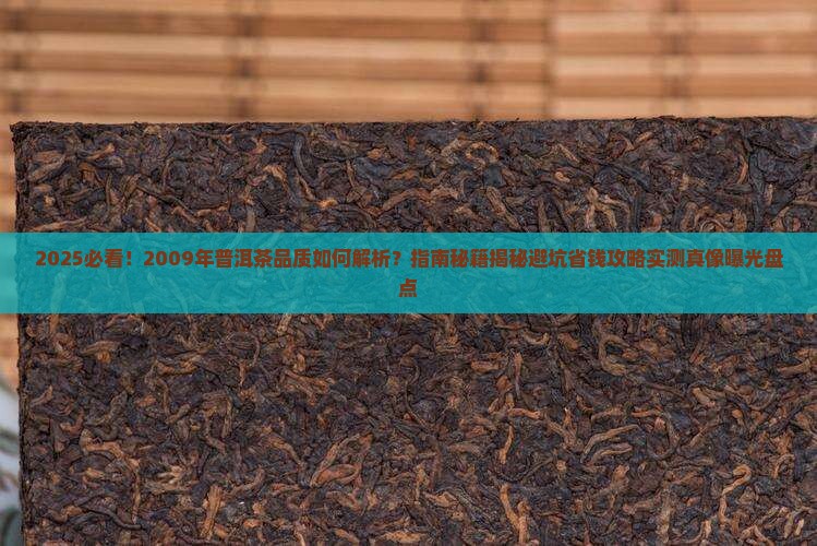 2009年普洱茶的品质