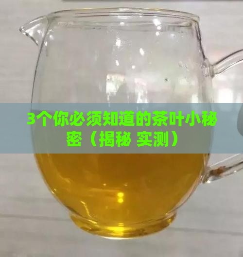 茶叶基本特性包括哪些