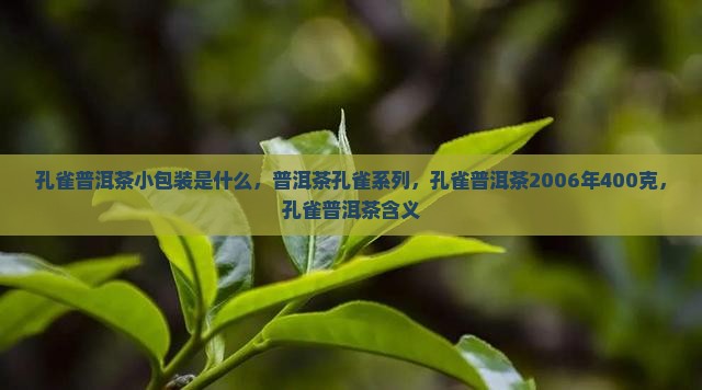 孔雀普洱茶小包装