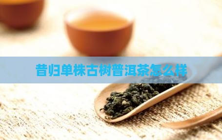 昔归单株瓜茶怎么样