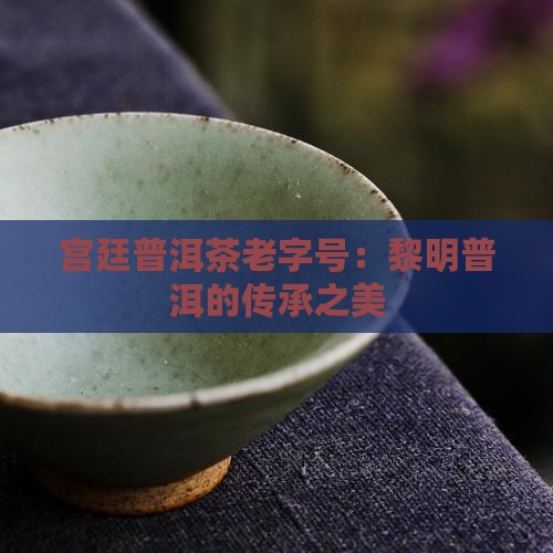 宫廷普洱茶老字号