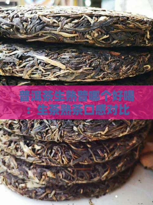 普洱茶生熟普哪个好喝：生茶熟茶口感对比