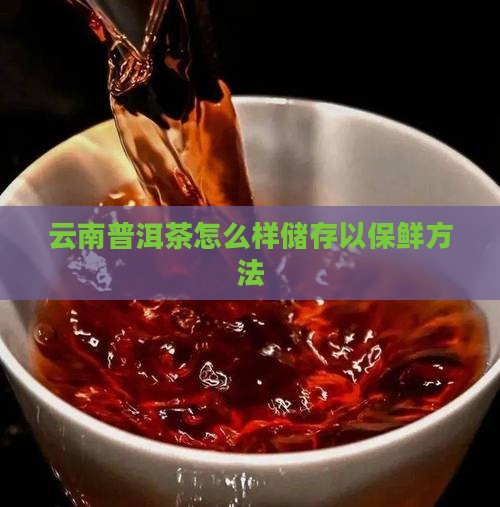 云南普洱茶怎么样储存以保鲜方法