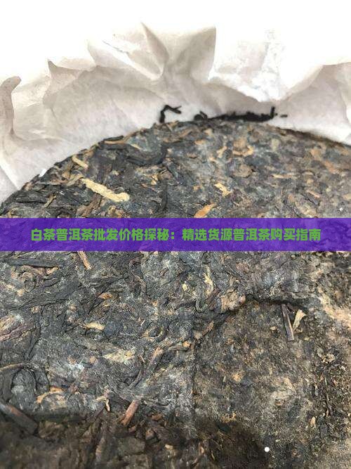 白茶普洱茶批发价格探秘：精选货源普洱茶购买指南