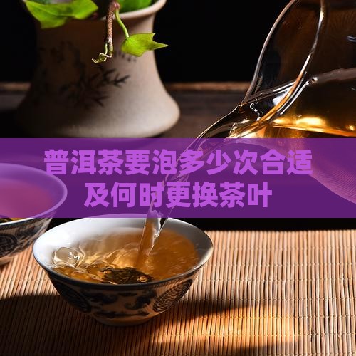 普洱茶要泡多少次合适及何时更换茶叶