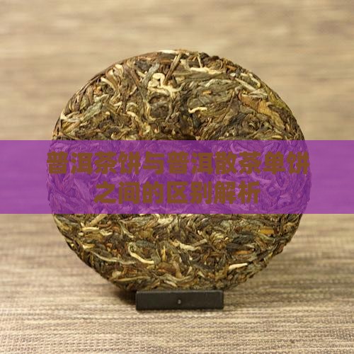 普洱茶饼与普洱散茶单饼之间的区别解析