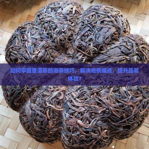 如何掌握普洱茶的泡茶技巧，解决泡茶痛点，提升品茗体验？