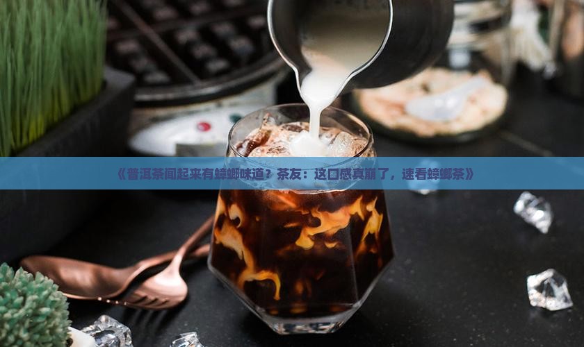 《普洱茶闻起来有蟑螂味道?茶友:这口感真崩了,速看蟑螂茶》 《普洱茶闻起来有蟑螂味道?茶友:这口感真崩了,速看蟑螂茶》