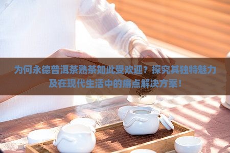 为何永德普洱茶熟茶如此受欢迎?探究其独特魅力及在现代生活中的痛点解决方案! 为何永德普洱茶熟茶如此受欢迎?探究其独特魅力及在现代生活中的痛点解决方案!