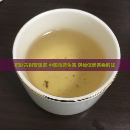 布朗古树普洱茶 中粮精选生茶 轻松体验茶香韵味