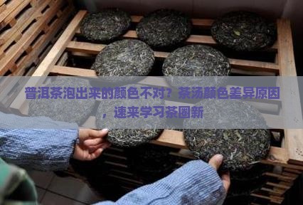 普洱茶泡出来的颜色不对？茶汤颜色差异原因，速来学习茶圈新