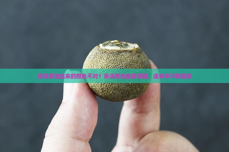 普洱茶泡出来的颜色不对？茶汤颜色差异原因，速来学习茶圈新