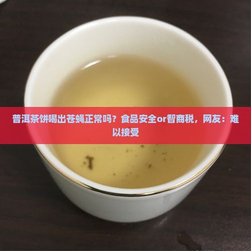 普洱茶饼喝出苍蝇正常吗？食品安全or智商税，网友：难以接受