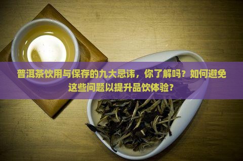 普洱茶饮用与保存的九大忌讳，你了解吗？如何避免这些问题以提升品饮体验？