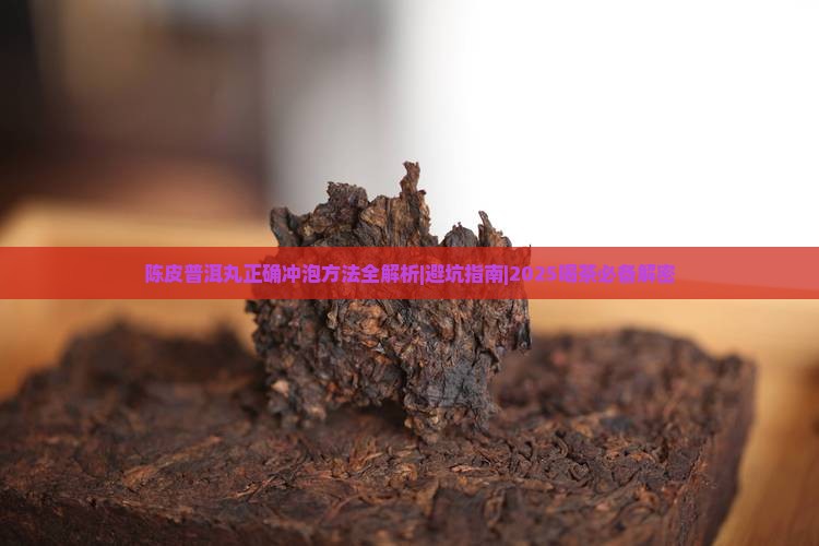 陈皮普洱丸的冲泡