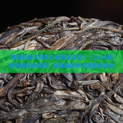 普洱茶应该用多少度的水来泡