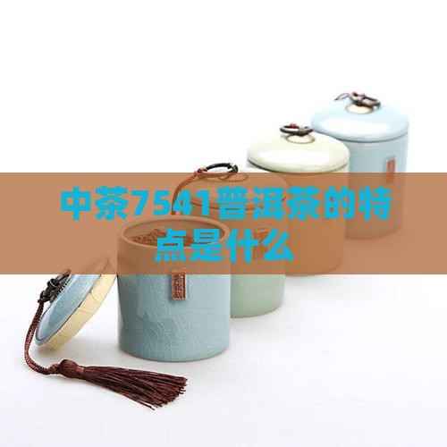 7541普洱茶的特点是什么