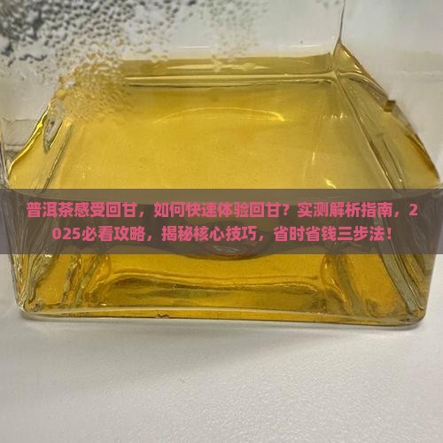 普洱茶感受回甘