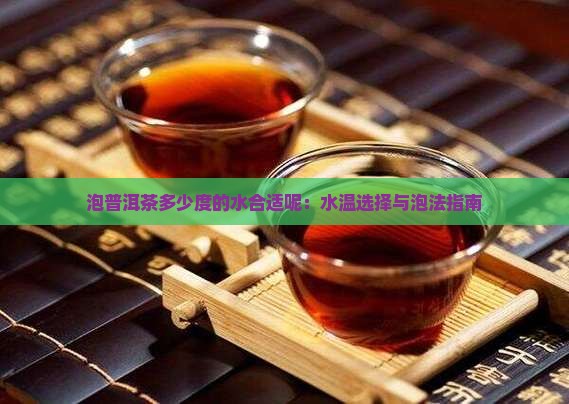 泡普洱茶多少度的水合适呢