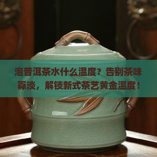 泡普洱茶水什么温度