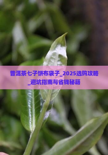 普洱茶七子饼布袋子