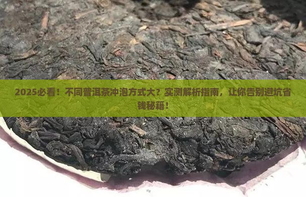 不同普洱茶的冲泡方式一样吗
