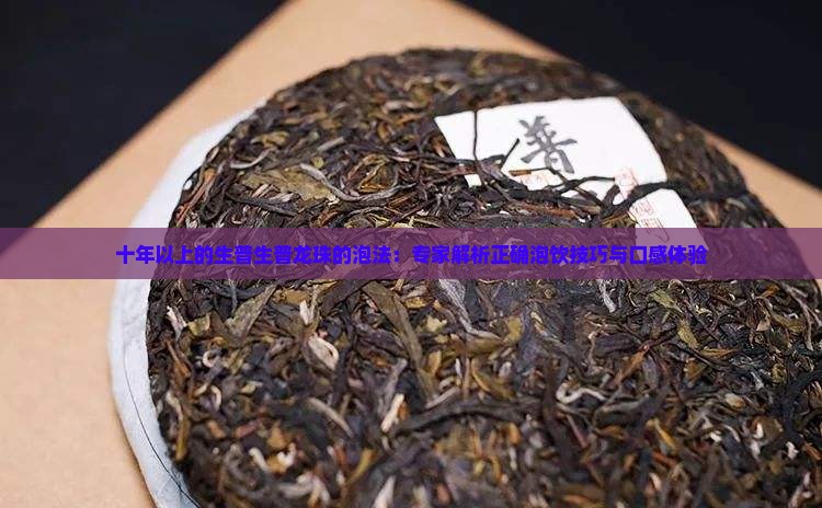 十年以上的生普生普龙珠的泡法：专家解析正确泡饮技巧与口感体验