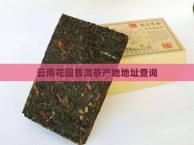 云南花园普洱茶产地地址查询