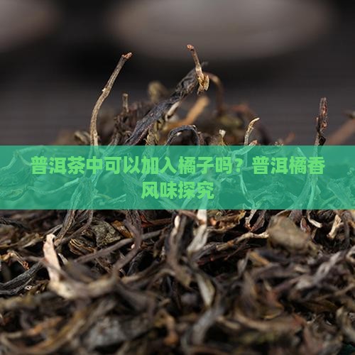 普洱茶中可以加入橘子吗？普洱橘香风味探究