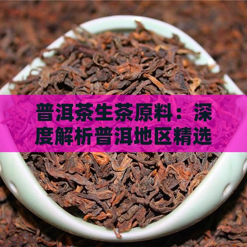 普洱茶生茶原料：深度解析普洱地区精选原料