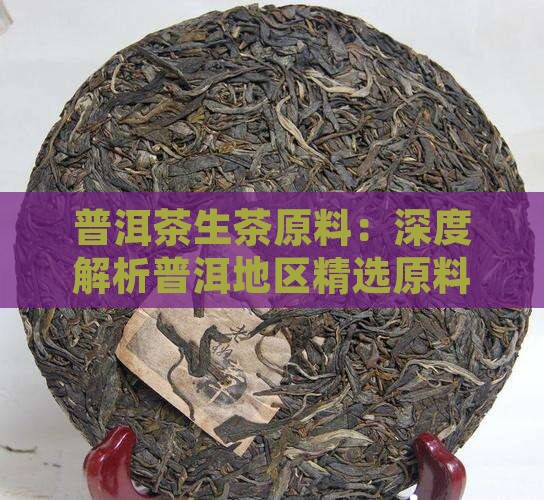 普洱茶生茶原料：深度解析普洱地区精选原料