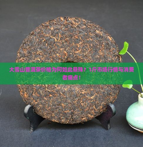 大雪山普洱茶价格为何如此悬殊？1斤市场行情与消费者痛点！