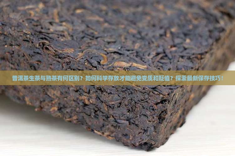 普洱茶生茶与熟茶有何区别？如何科学存放才能避免变质和贬值？探索最新保存技巧！
