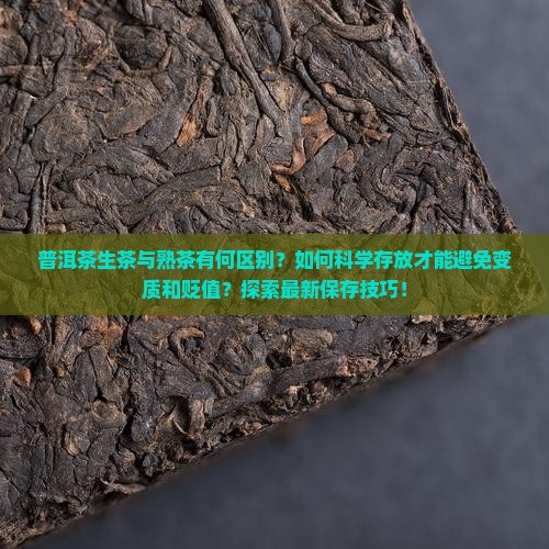普洱茶生茶与熟茶有何区别？如何科学存放才能避免变质和贬值？探索最新保存技巧！