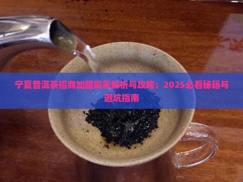 宁夏普洱茶招商加盟前景