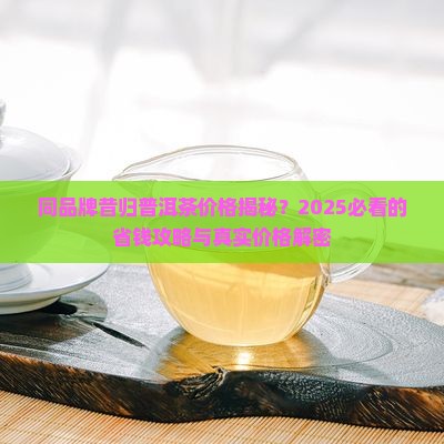 同品牌昔归普洱茶价格