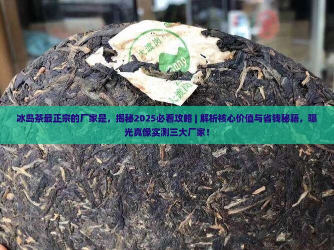 冰岛茶最正宗的厂家是