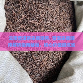 云南普洱茶采摘顺序