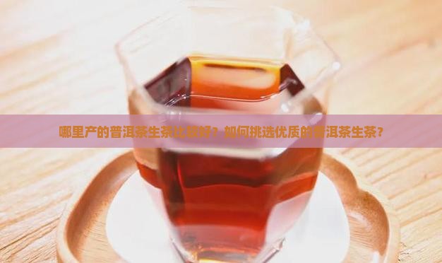 哪里产的普洱茶生茶比较好？如何挑选优质的普洱茶生茶？