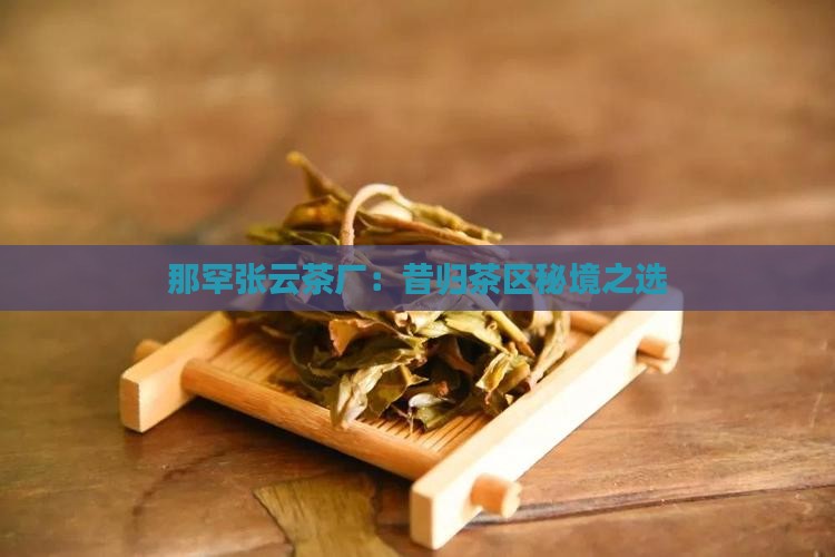 那罕张云茶厂：昔归茶区秘境之选