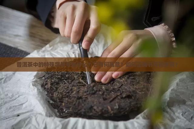 普洱茶中的特殊字符号是什么？它有何寓意？如何正确书写和使用？