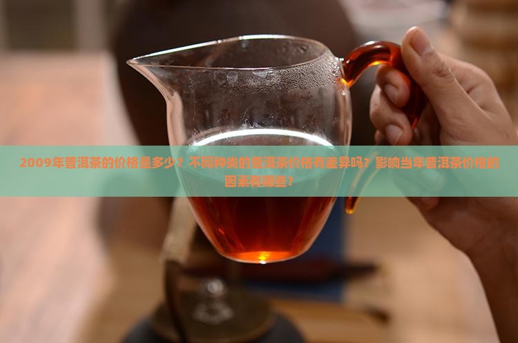 2009年普洱茶的价格是多少？不同种类的普洱茶价格有差异吗？影响当年普洱茶价格的因素有哪些？