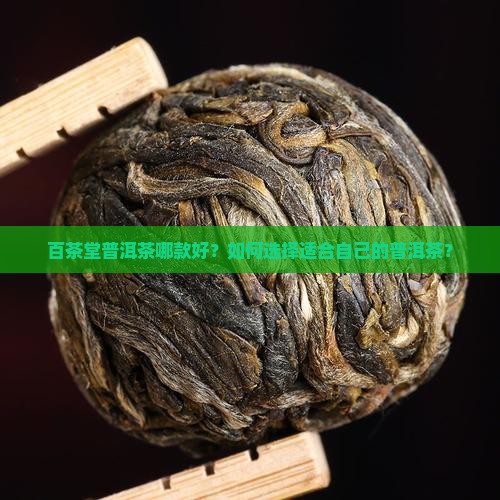 百茶堂普洱茶哪款好？如何选择适合自己的普洱茶？