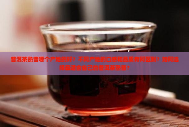普洱茶熟普哪个产地的好？不同产地的口感和品质有何区别？如何选择最适合自己的普洱茶熟普？