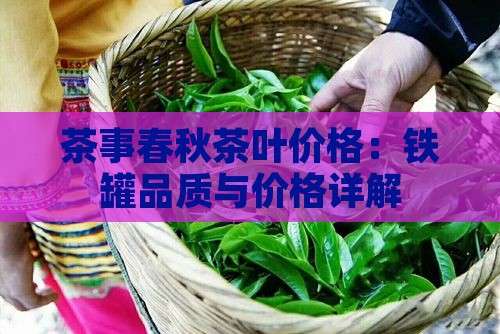茶事春秋茶叶价格：铁罐品质与价格详解