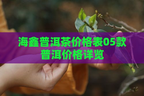海鑫普洱茶价格表05款普洱价格详览