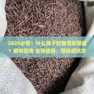什么牌子的普洱茶保值