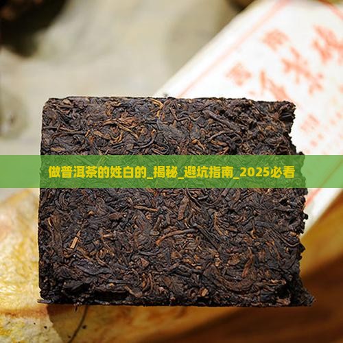 做普洱茶的姓白的