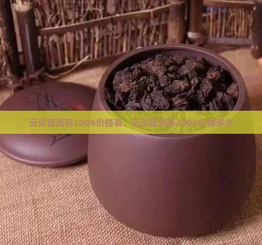 云贡普洱茶2006价格